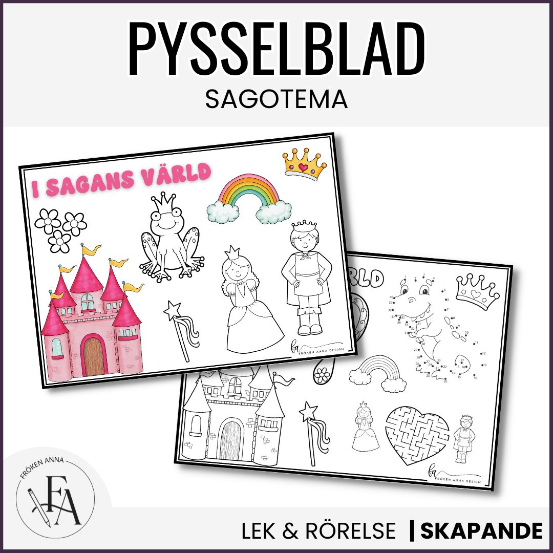 Pysselblad med sagotema