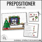 Träna på prepositioner | Tema jul
