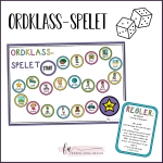 Ordklasspelet. Träna på ordklasser