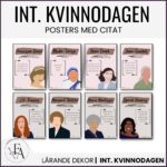 Internationella kvinnodagen: Posters med citat (20 historiska kvinnor)