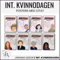 Internationella kvinnodagen: Posters med citat (20 historiska kvinnor)