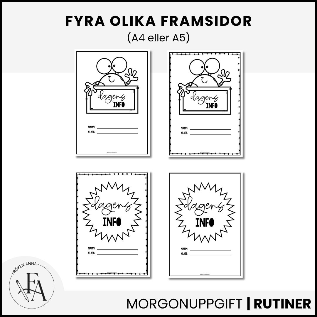 Startuppgift: Dagens info