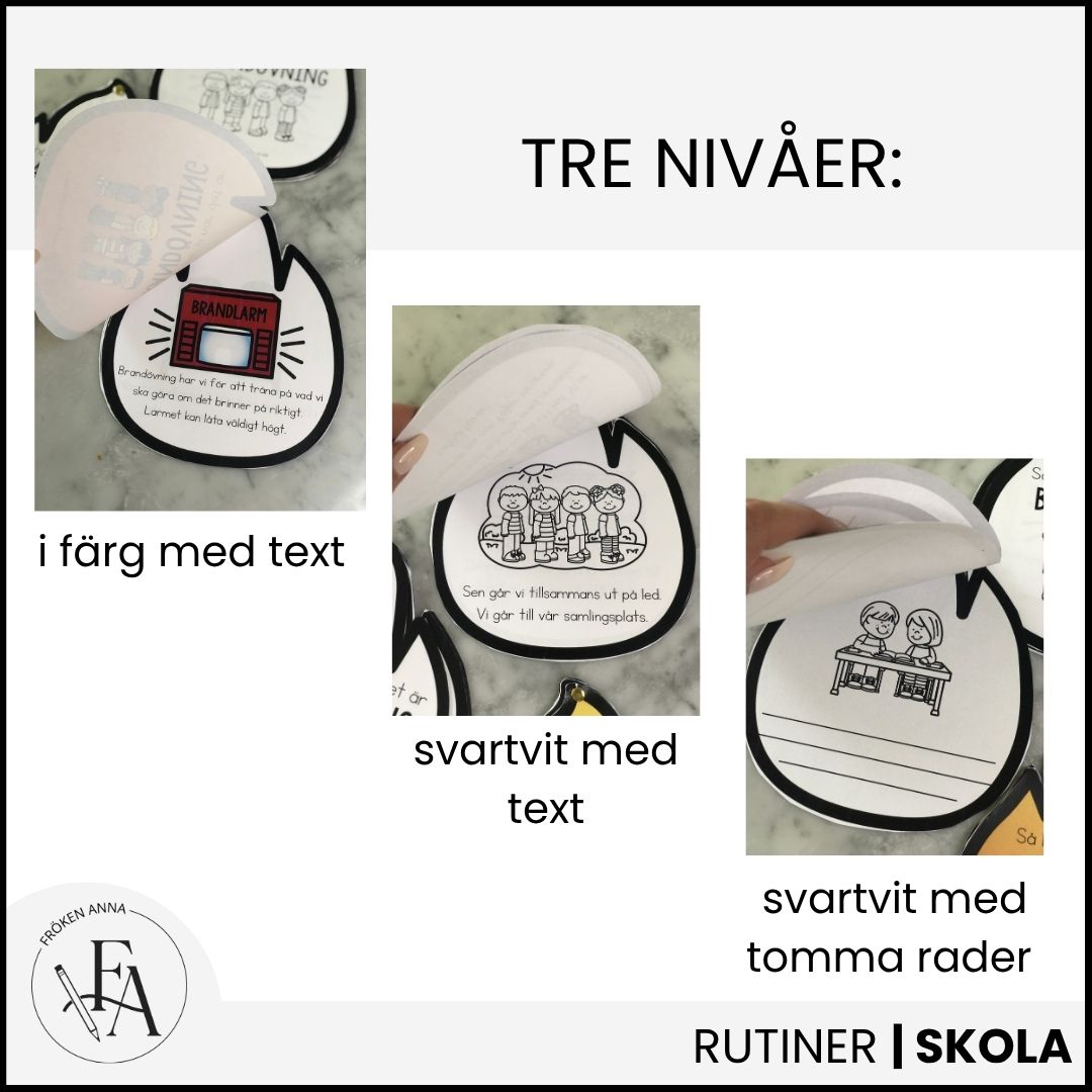 Social berättelse: Brandövning i skolan