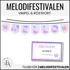 Melodifestivalen | Vimpel & Röstkort