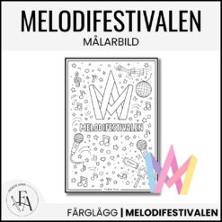 Melodifestivalen | Pysslig målarbild