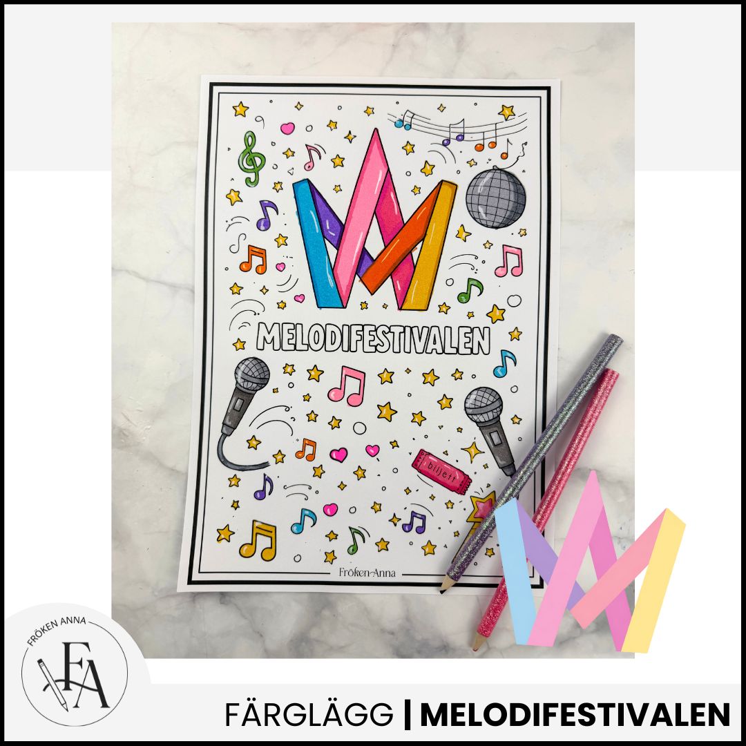 Melodifestivalen | Pysslig målarbild