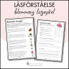Läsförståelse blommans livscykel