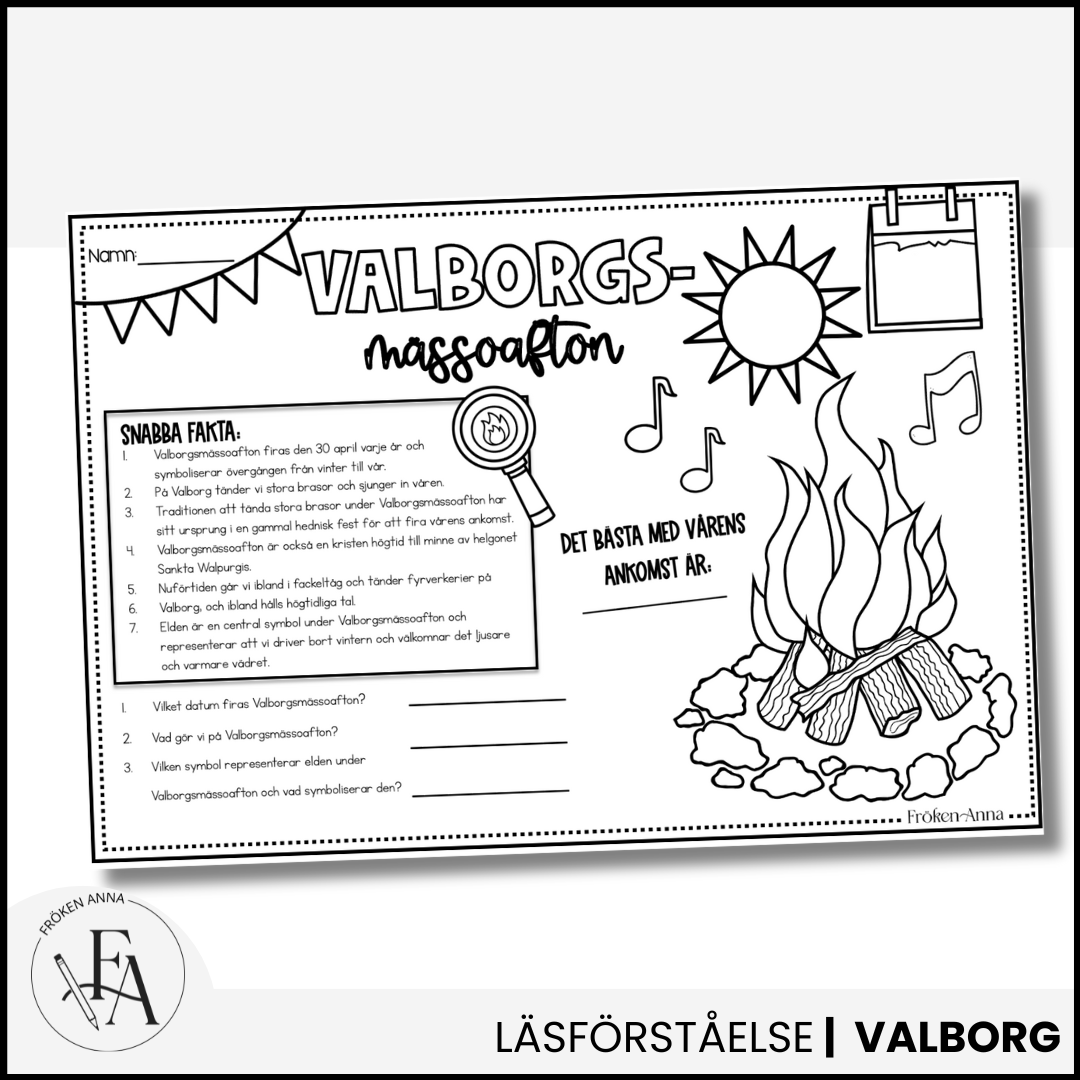 Faktablad: Valborg