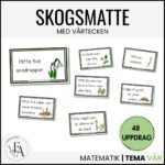 Skogsmatte / Utematte med Vårtecken - 48 uppdragskort