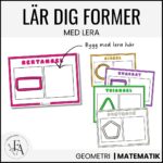 Former och geometriska figurer med leklera