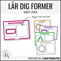 Former och geometriska figurer med leklera