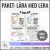 Paket: Lära med Lera (bokstäver, siffror, former & bildstöd)