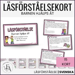 Läskort / Läsförståelsekort: Barnen hjälps åt