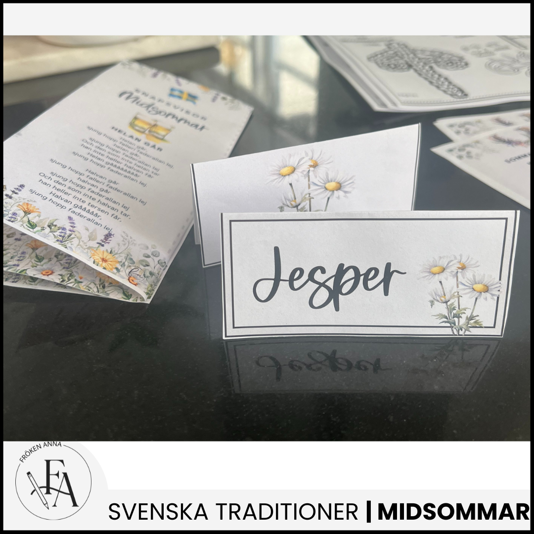 Placeringskort till midsommar