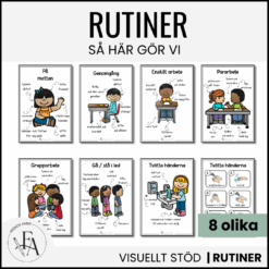 Dagliga rutiner i skolan och förskolan: Bildstöd / Visuellt stöd