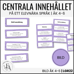 Centrala innehållet åk 4-6 på ett elevnära språk: bild