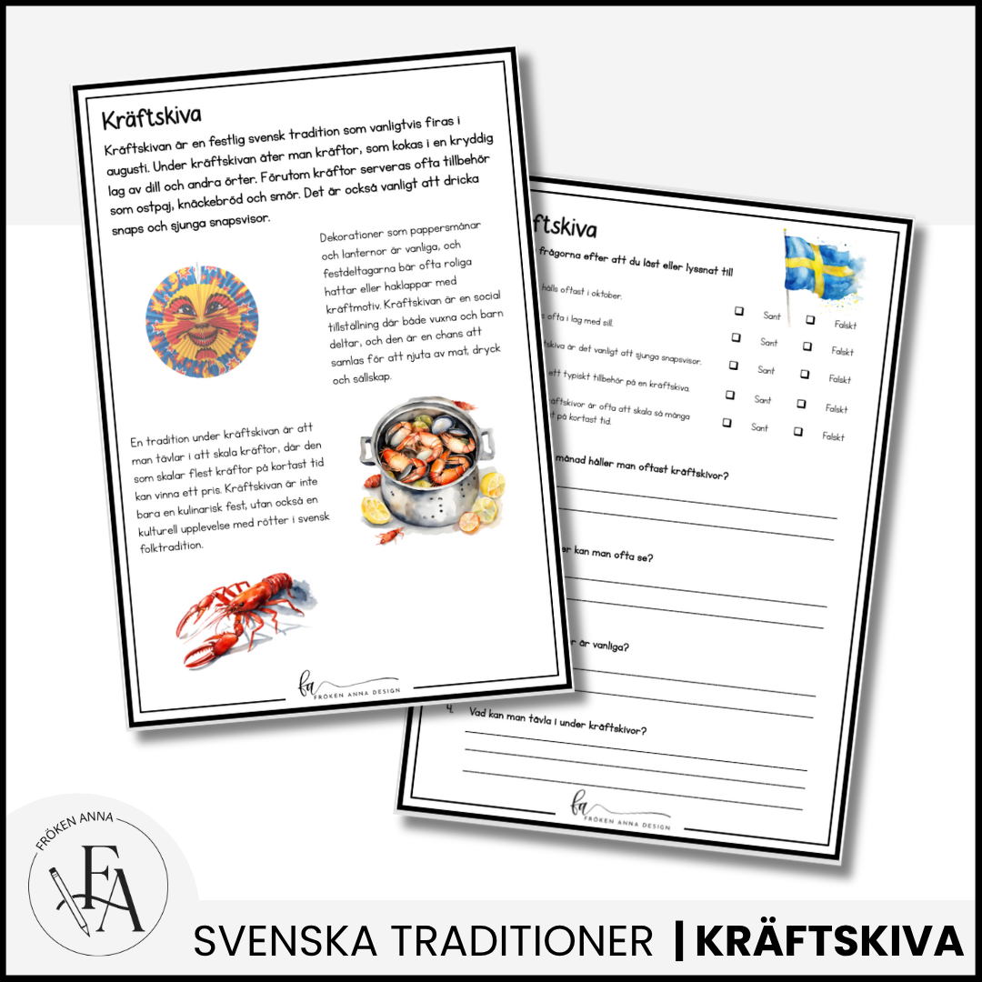 Läsförståelse | Läs & Lär om Kräftskivan