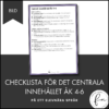 CHECKLISTA över det Centrala innehållet åk 4-6 på ett elevnära språk: bild