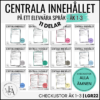PAKET: CHECKLISTOR över det Centrala innehållet åk 1-3 på ett elevnära språk: ALLA ÄMNEN