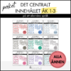 PAKET: Centrala innehållet åk 1-3 på ett elevnära språk: ALLA ÄMNEN
