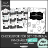 PAKET: CHECKLISTOR över det Centrala innehållet åk 4-6 på ett elevnära språk: ALLA ÄMNEN