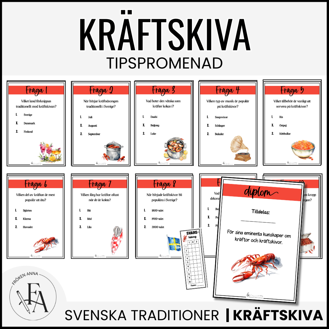 Tipspromenad till Kräftskivan