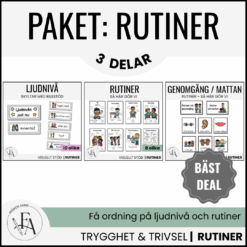PAKET: Visuellt stöd för skolans & förskolans rutiner och struktur
