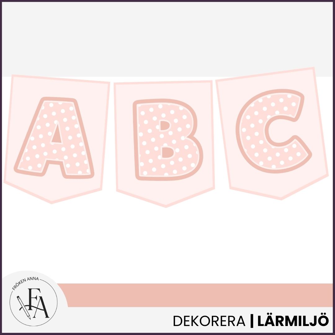 Vimpel korall - skriv vad du vill!