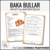 Läsförståelse: Baka kanelbullar | Kanelbullens dag