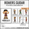 Romerska gudar - Posters / Flashcards / Målarbilder