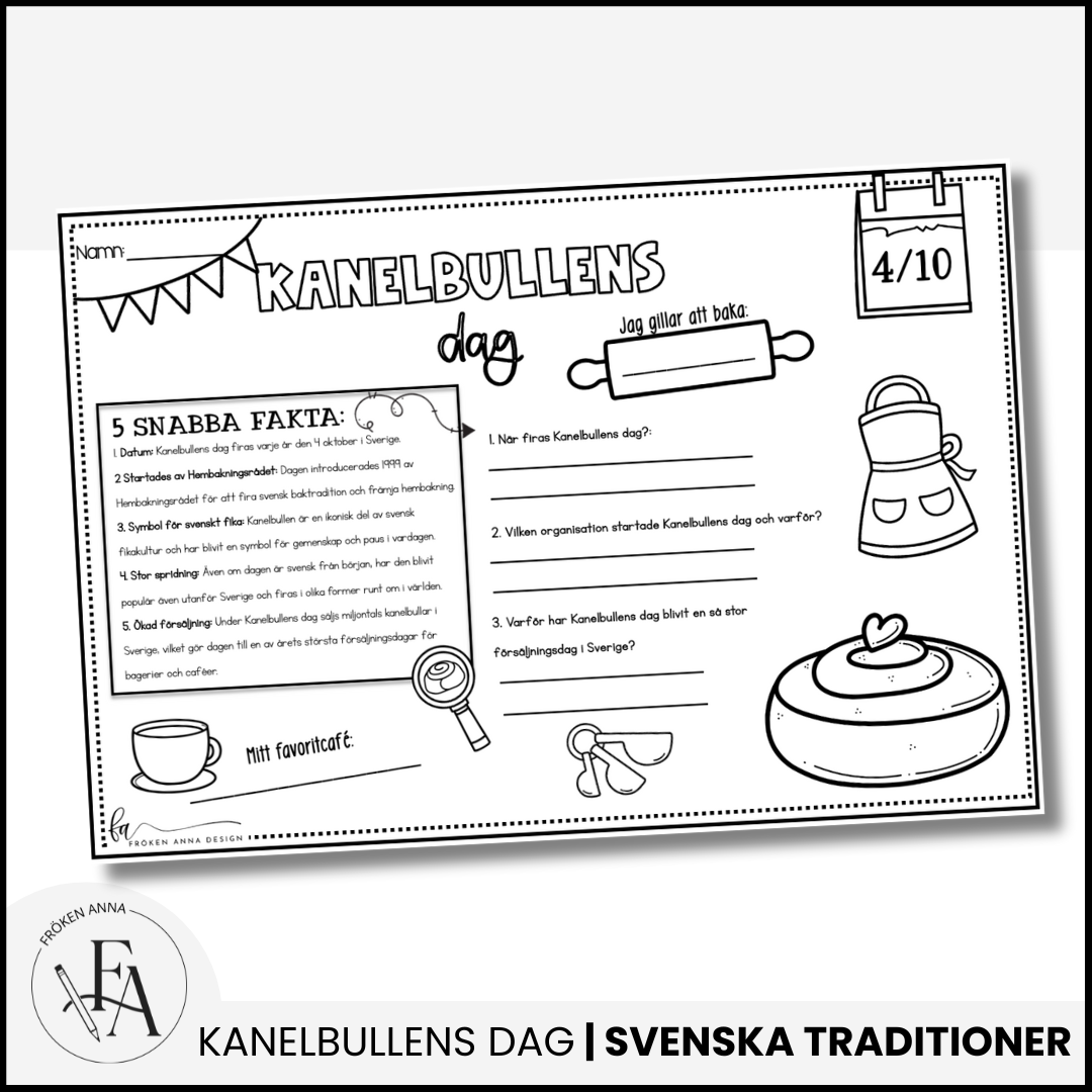 Faktablad: Kanelbullens dag