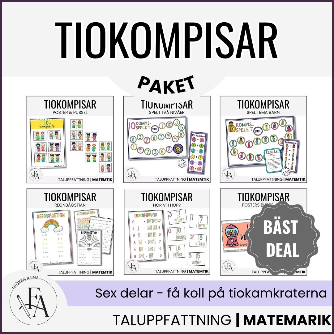 PAKET: tiokompisar / tiokamrater