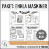 PAKET: Enkla maskiner (faktakort, arbetshäfte, flikbok och bildstöd)
