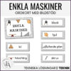 Enkla maskiner: Ordkort med bildstöd