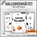 STORA Halloweenhäftet | Aktivitetsbook Hallowen (85 SIDOR)