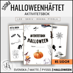 STORA Halloweenhäftet | Aktivitetsbook Hallowen (85 SIDOR)