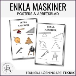 Enkla maskiner: Posters och arbetsblad