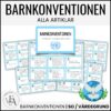 Barnkonventionen - alla artiklar + lektionstips