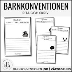 Barnkonventionen - Läs och Skriv om 8 artiklar