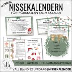 Nissekalender  | Nissebrev | Julkalender för Förskola och Skola