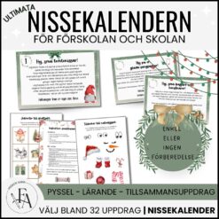 Nissekalender  | Nissebrev | Julkalender för Förskola och Skola