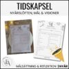 Tidskapsel + Nyårslöften / Mål & Visioner