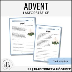 Läsförståelse Advent (två nivåer)
