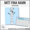Mitt fina namn - ett klassprojekt (SNÖGUBBE)