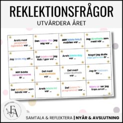Nyårsuppdrag / Reflektionsfrågor till nyår / avslutning