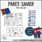 Samer PAKET | Ordkort, faktablad, målarbilder