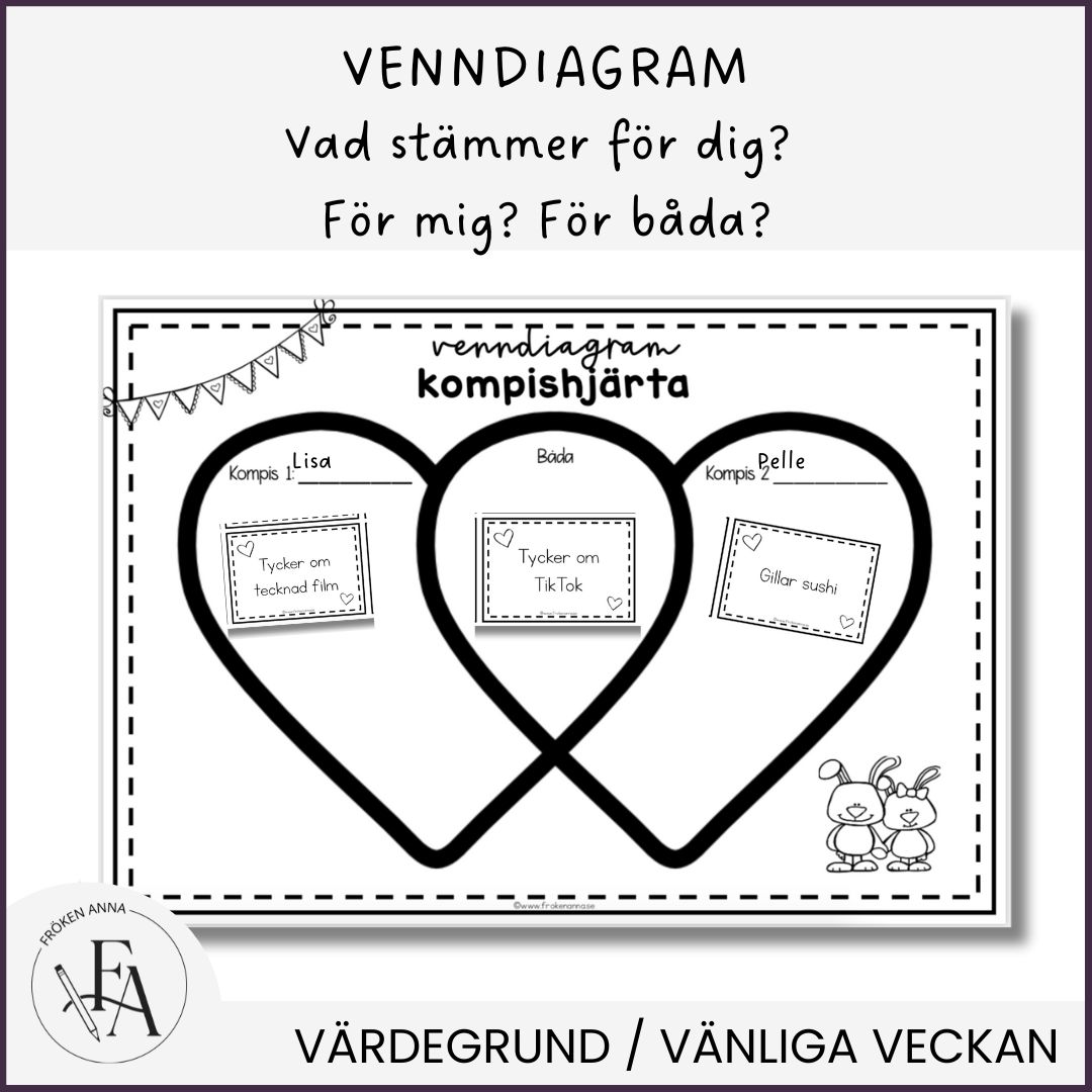 Kompishjärtat – träna samarbete, språk och självkännedom!