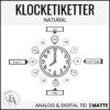 Klocketiketter (tema natural)