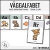 Väggalfabet tema djur
