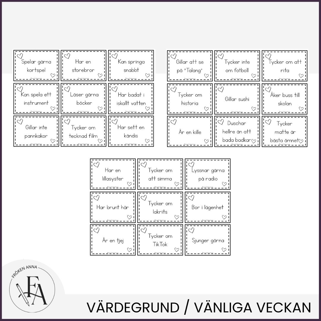 Kompishjärtat – träna samarbete, språk och självkännedom!